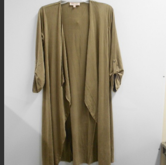 Philosophy Duster Cardigan Tortilla Color Sz Sm - Picture 2 of 6